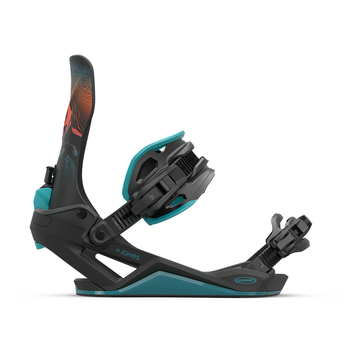 Jones Mercury FASE Snowboard Bindings 2026 Blue Art