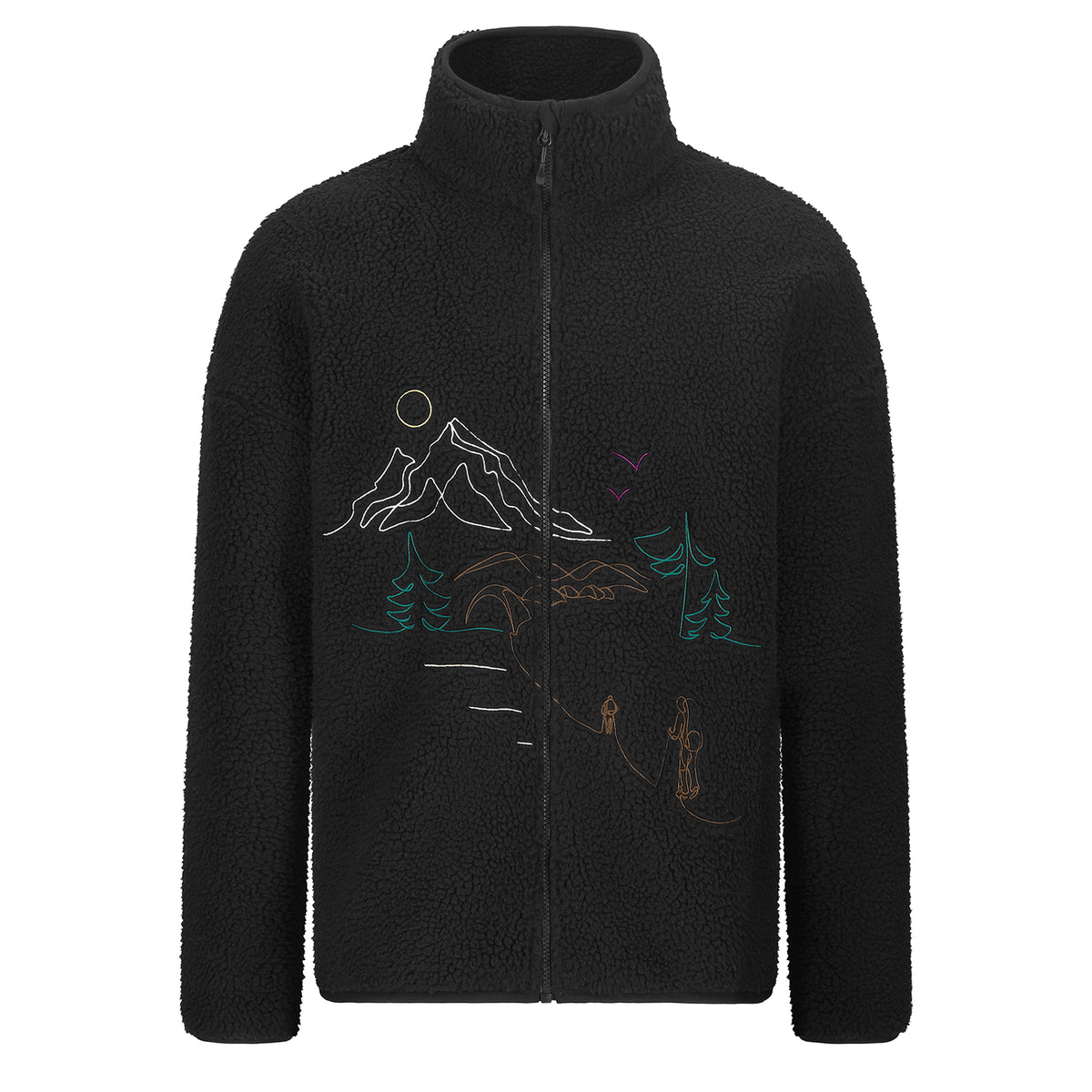 Picture Organic Hafdals EMB Zip Fleece - Men's Black