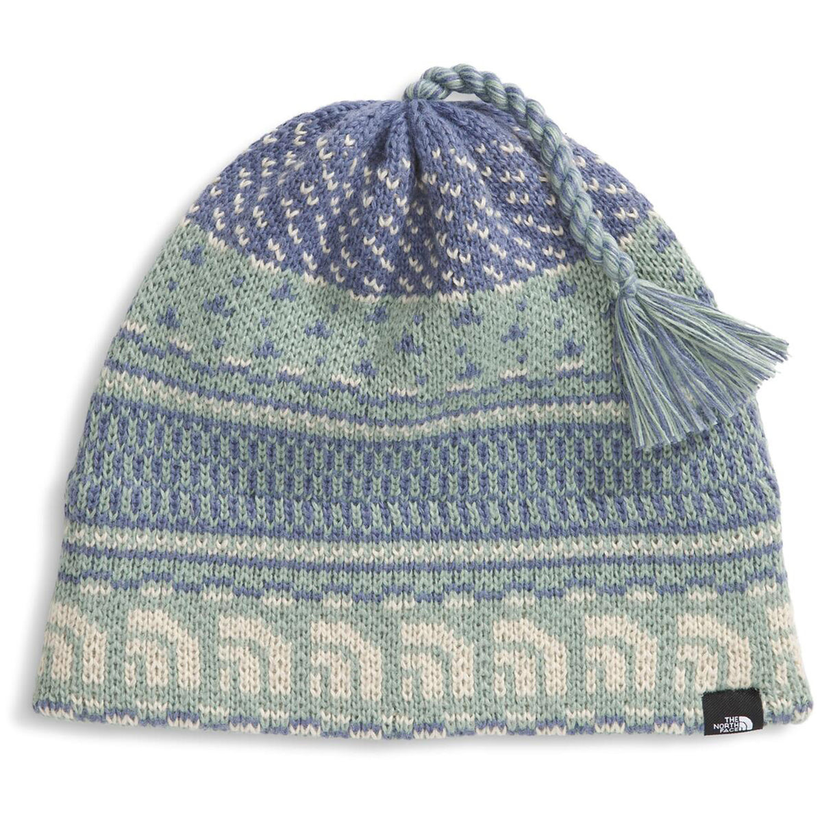 The North Face Cabin Ski Tuke Beanie Slate Moss Jacquard/Tassel