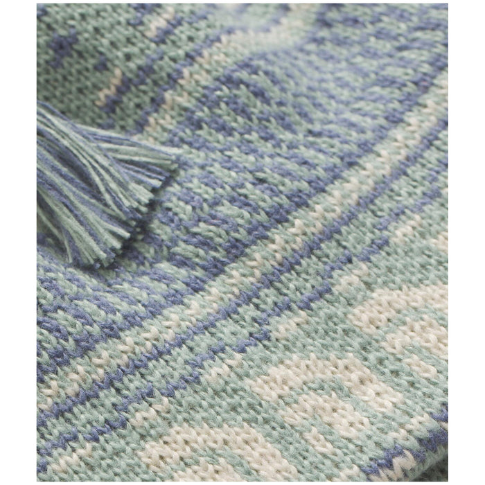 The North Face Cabin Ski Tuke Beanie Slate Moss Jacquard/Tassel