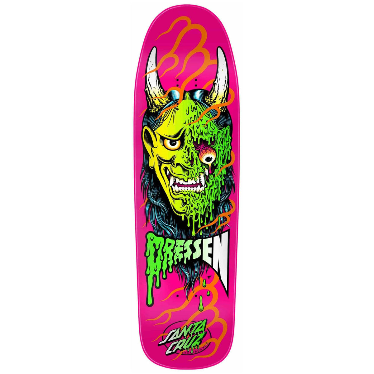 Santa Cruz Skateboards Dressen Hannya Mask Pro Shaped 9.3 Skateboard Deck