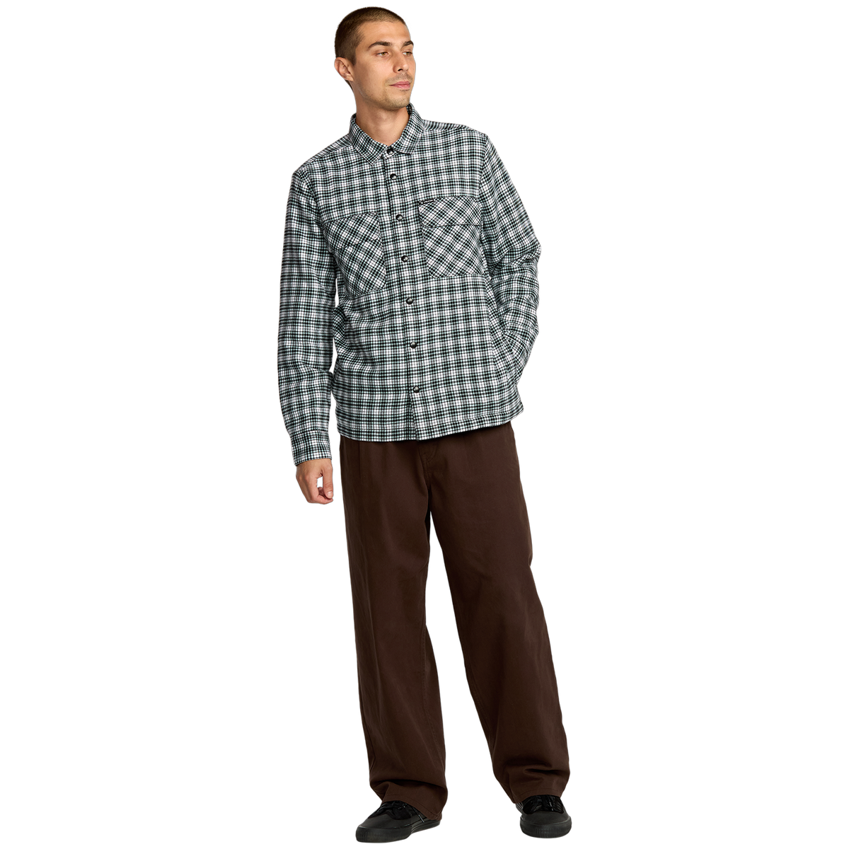 Volcom Wilderstone Long Sleeve Shirt - Men's Dirty White