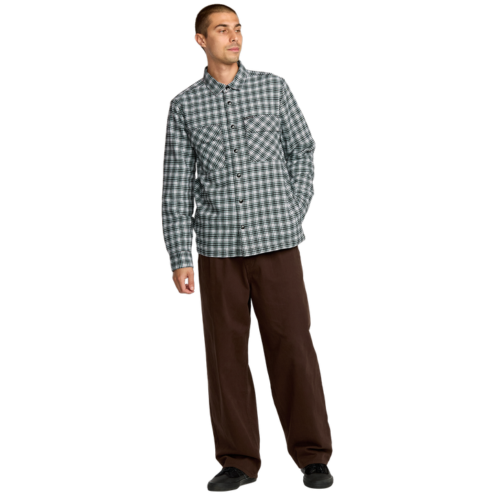 Volcom Wilderstone Long Sleeve Shirt - Men's Dirty White