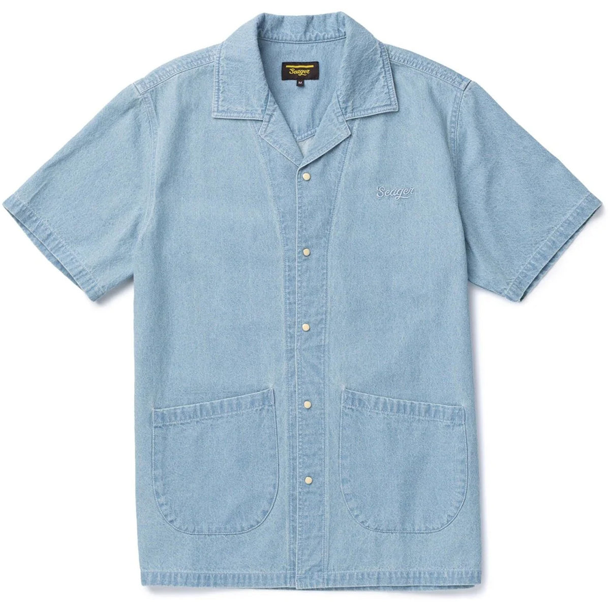 Seager Southpaw Whippersnapper Shirt - Men's Light Wash Indigo
