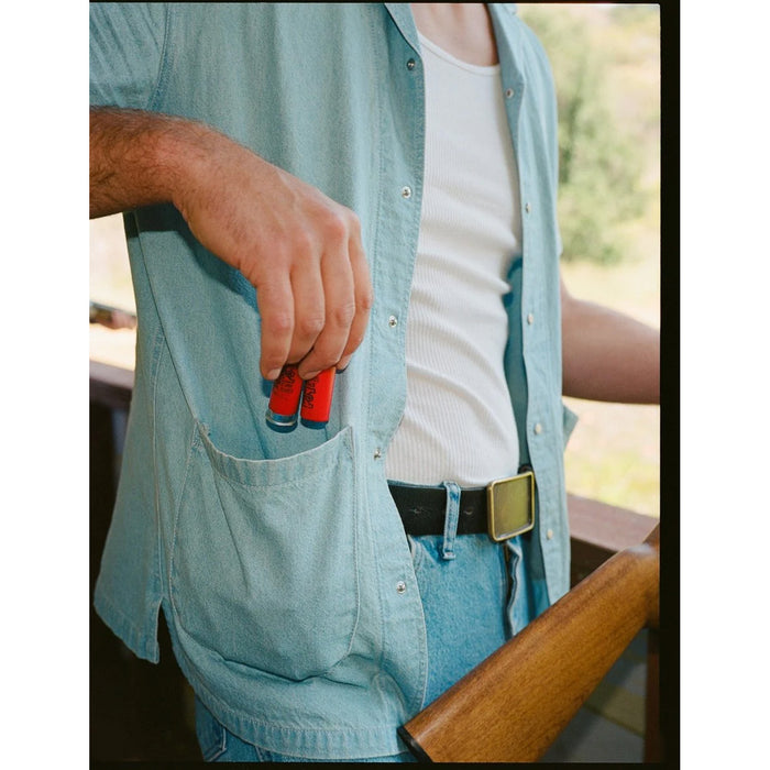 Seager Southpaw Whippersnapper Shirt - Men's Light Wash Indigo