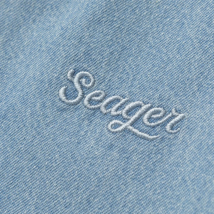 Seager Southpaw Whippersnapper Shirt - Men's Light Wash Indigo