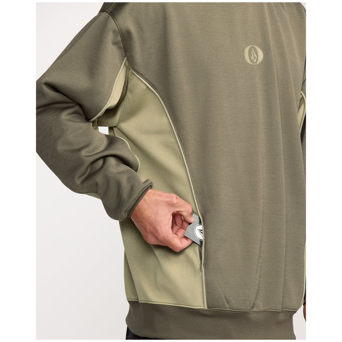 Volcom Vital Hydro Pullover Fleece - Men's Military