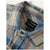 Brixton Vintage Wash Flannel - Men's Blue/Soft Blue/Orange