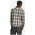 Brixton Builders Bowery Performance Flannel - Men's Off White/Black