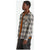 Brixton Builders Bowery Performance Flannel - Men's Off White/Black
