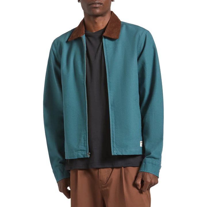 Brixton Mechanic Garage Zip Jacket - Men's Night Sage