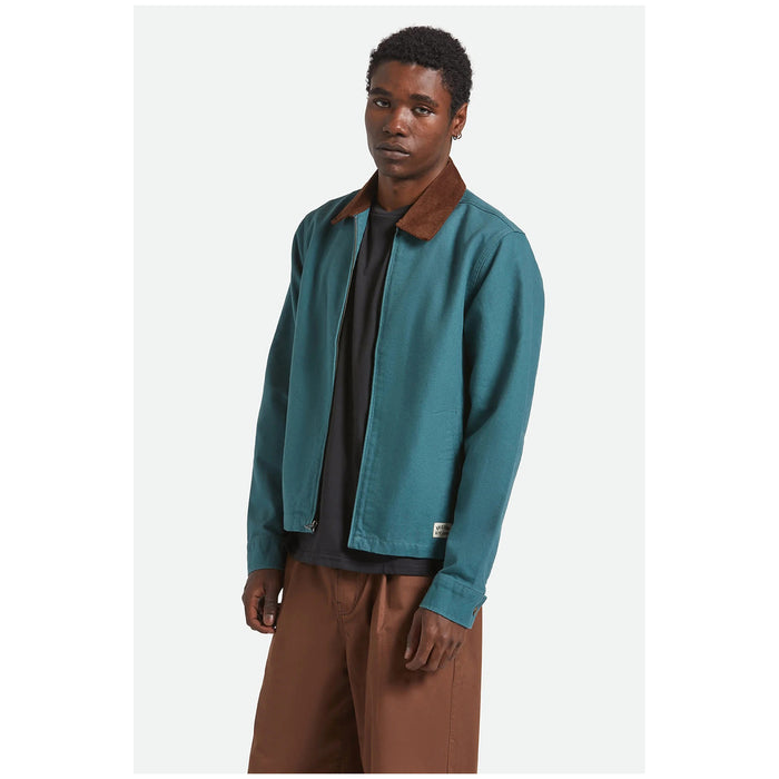 Brixton Mechanic Garage Zip Jacket - Men's Night Sage