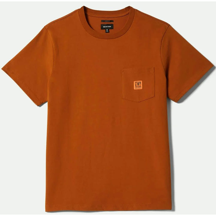 Brixton Union Heavyweight Short-Sleeve Pocket T-Shirt - Men's Rustic Caramel