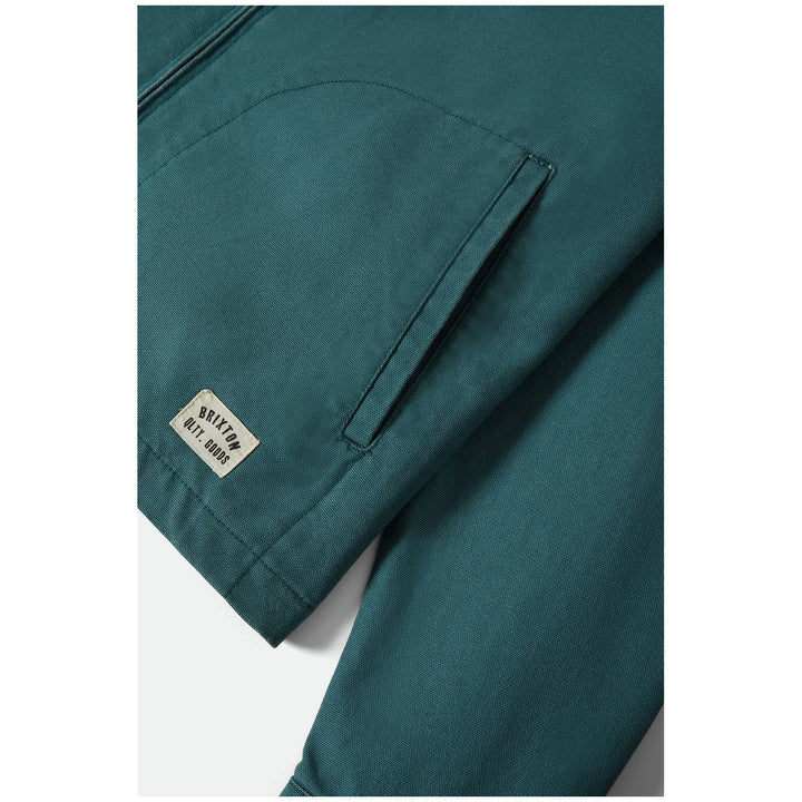 Brixton Mechanic Garage Zip Jacket - Men's Night Sage