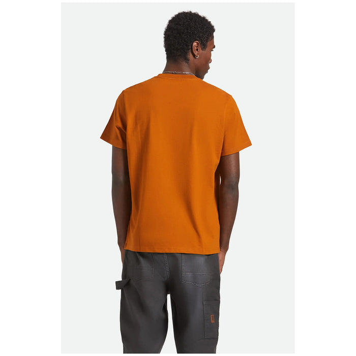 Brixton Union Heavyweight Short-Sleeve Pocket T-Shirt - Men's Rustic Caramel