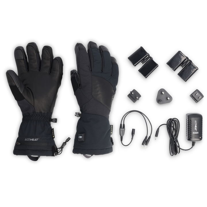 Outdoor Research Prevail Heated GORE-TEX Gloves Solid Black