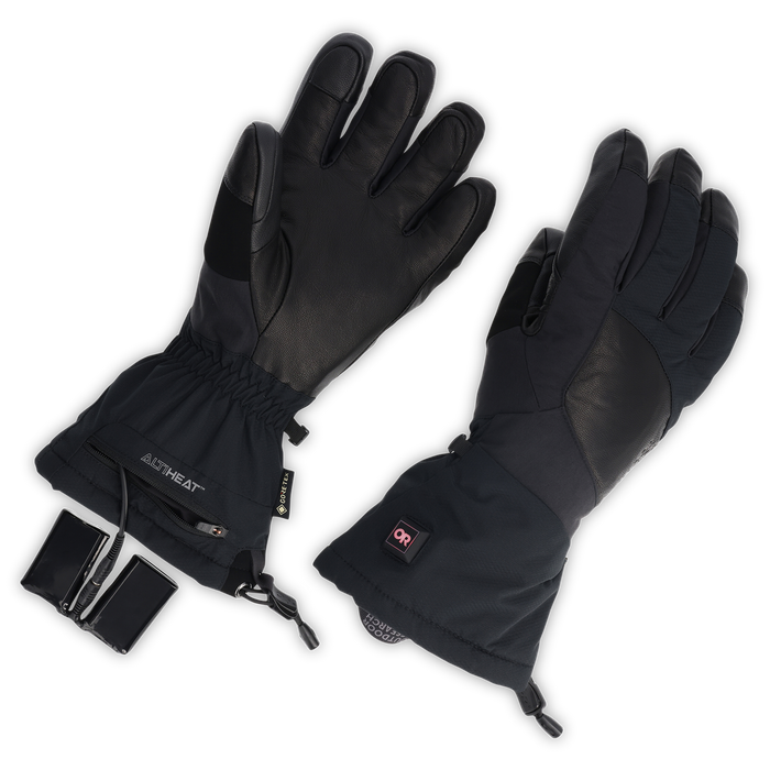 Outdoor Research Prevail Heated GORE-TEX Gloves Solid Black