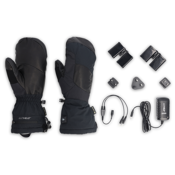 Outdoor Research Prevail Heated GORE-TEX Mittens Solid Black