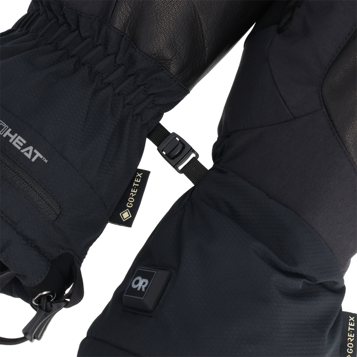Outdoor Research Prevail Heated GORE-TEX Mittens Solid Black
