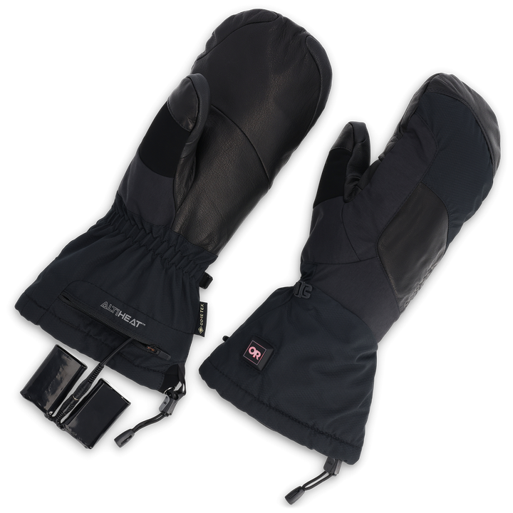 Outdoor Research Prevail Heated GORE-TEX Mittens Solid Black