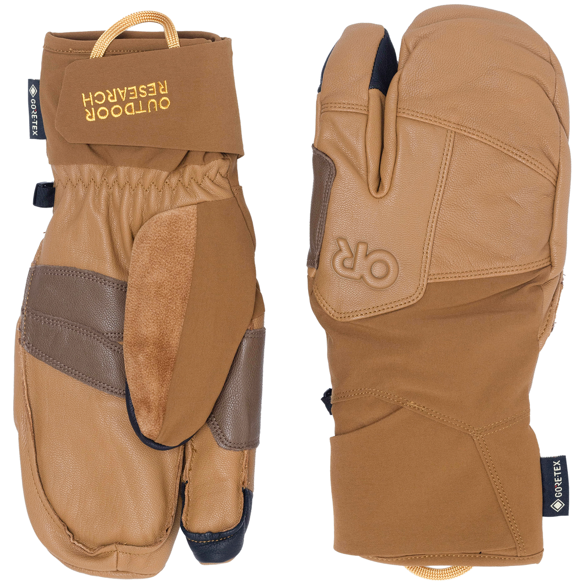 Outdoor Research Team GORE-TEX 3-Finger Gloves Dark Natural