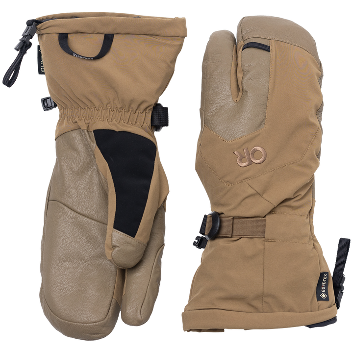 Outdoor Research Arete Modular GORE-TEX 3-Finger Gloves Black/Dark Natural
