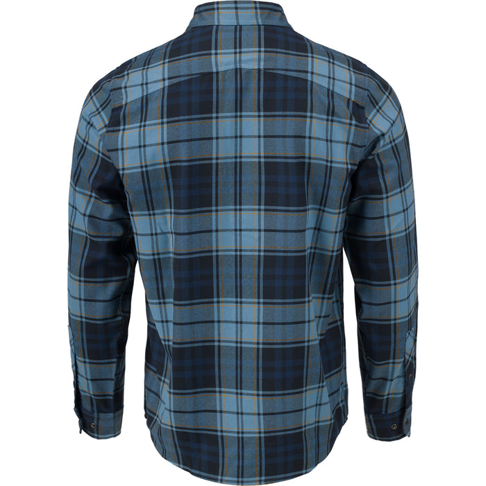 Flylow Handlebar Tech Flannel - Men's Ocean/Black Plaid