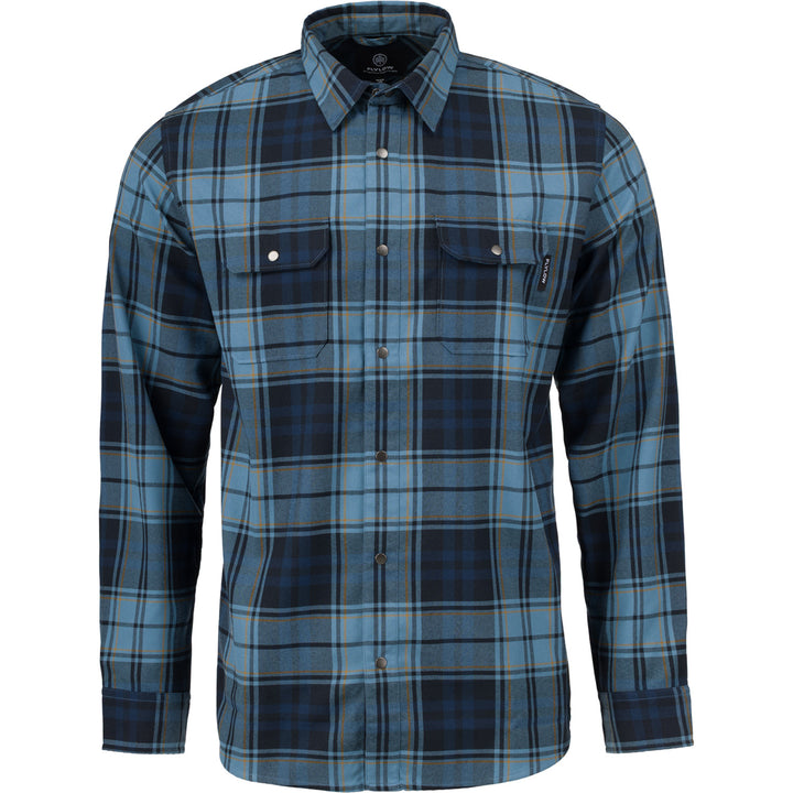 Flylow Handlebar Tech Flannel - Men's Ocean/Black Plaid