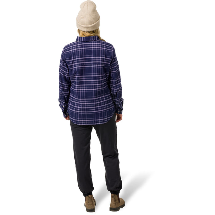 Flylow May Flannel - Women's Currant/Aurora Plaid