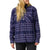 Flylow May Flannel - Women's Currant/Aurora Plaid