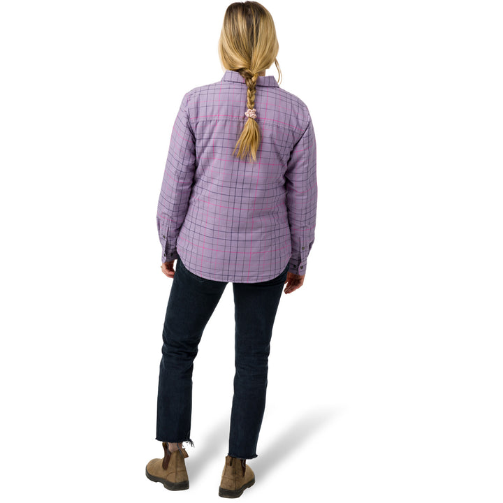 Flylow Penny Insulated Flannel - Women's Aurora/Dragonfruit Plaid