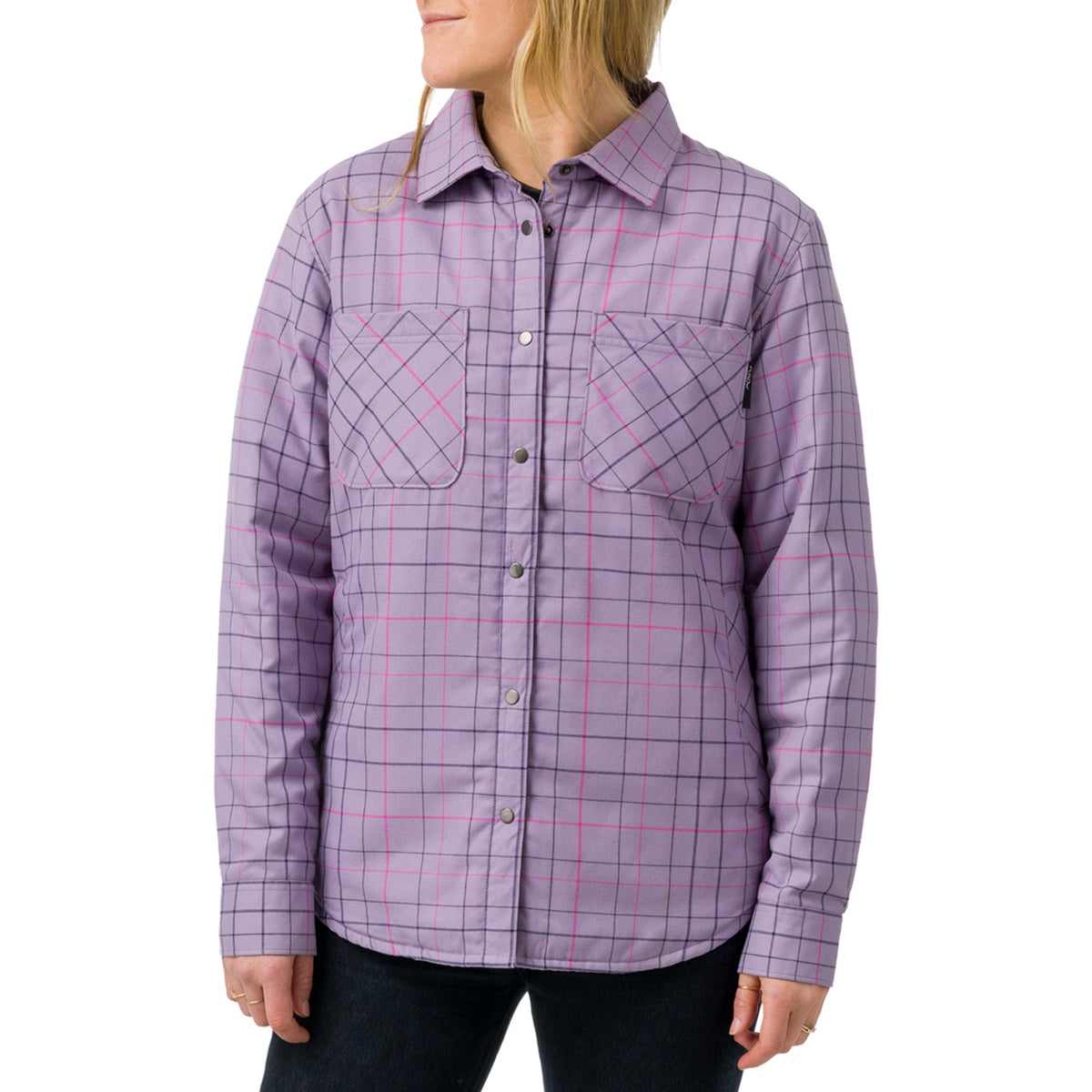 Flylow Penny Insulated Flannel - Women's Aurora/Dragonfruit Plaid