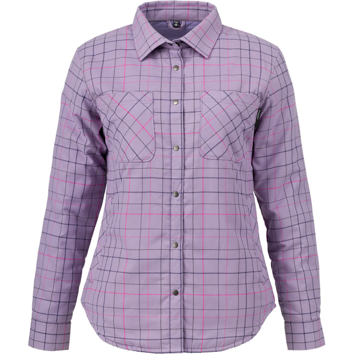 Flylow Penny Insulated Flannel - Women's Aurora/Dragonfruit Plaid