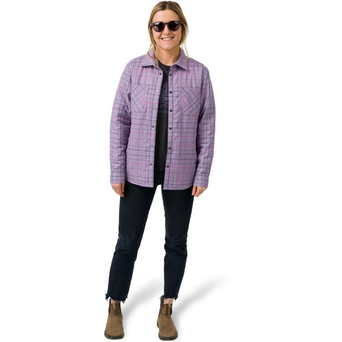 Flylow Penny Insulated Flannel - Women's Aurora/Dragonfruit Plaid