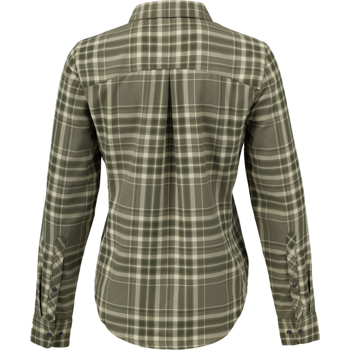 Flylow Brigitte Tech Flannel - Women's Evergreen/Mist Plaid