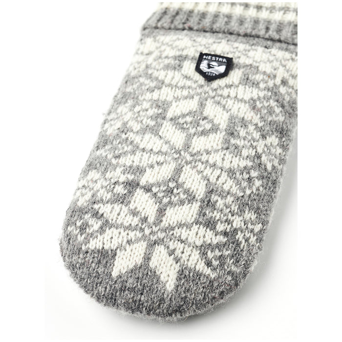 Hestra Nordic Mittens - Kids' Grey/OffWhite