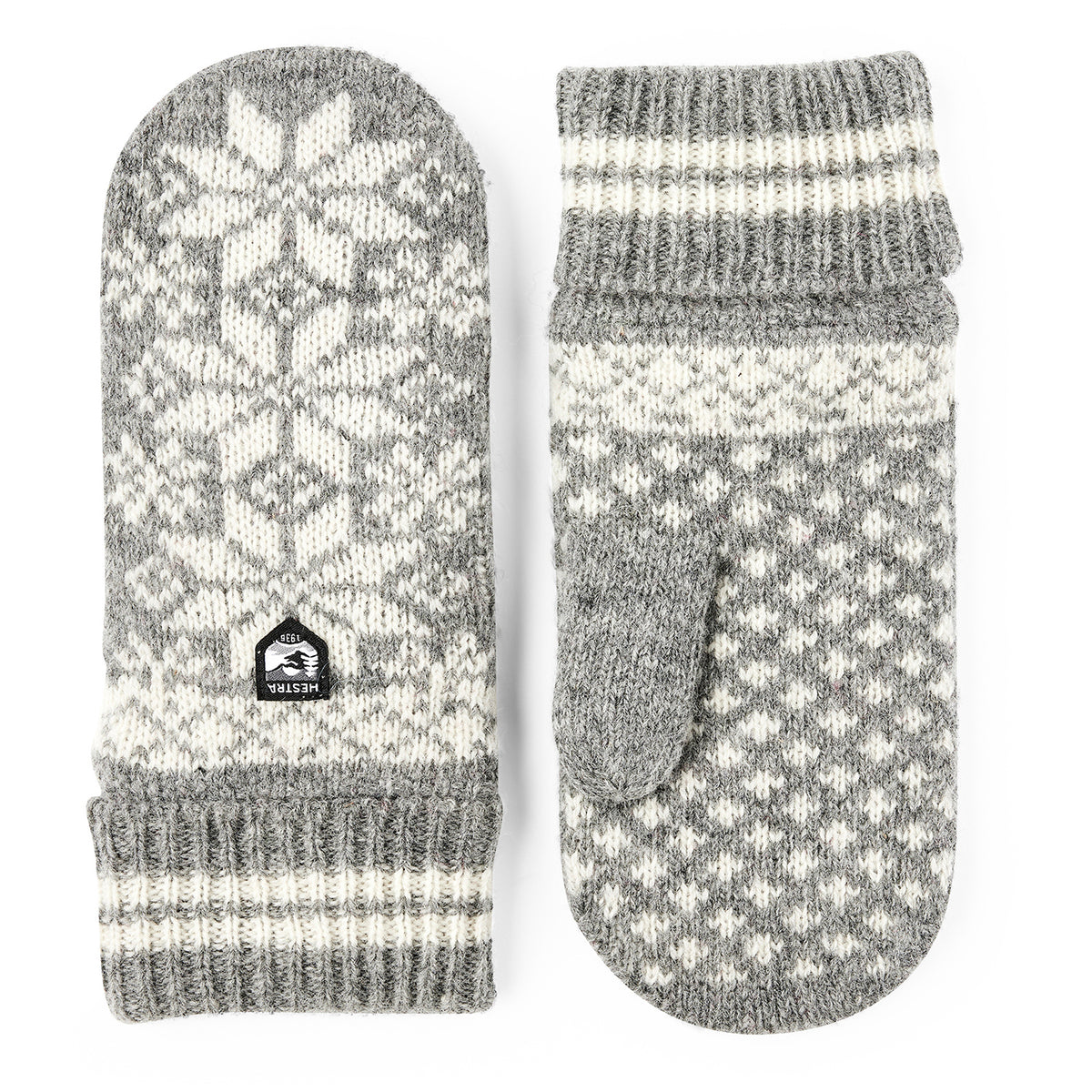 Hestra Nordic Mittens - Kids' Grey/OffWhite
