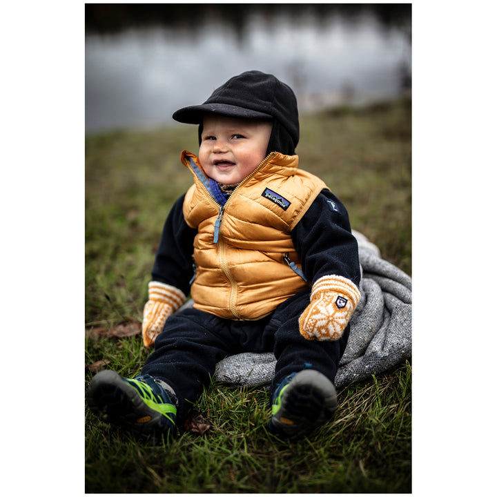 Hestra Nordic Mittens - Toddlers' Mustard/Off White
