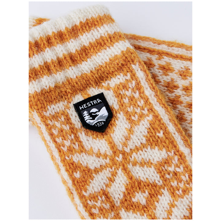 Hestra Nordic Mittens - Toddlers' Mustard/Off White