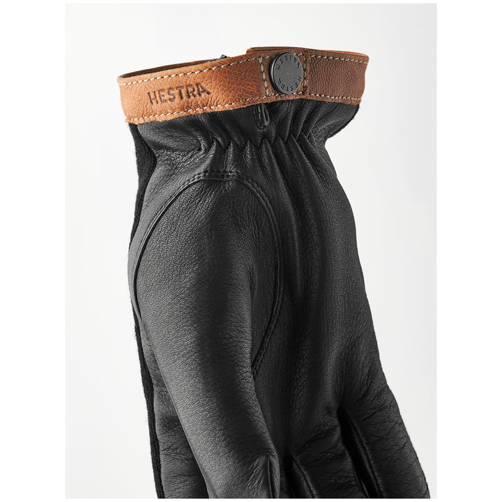 Hestra Deerskin Wool Tricot Gloves Black/Black