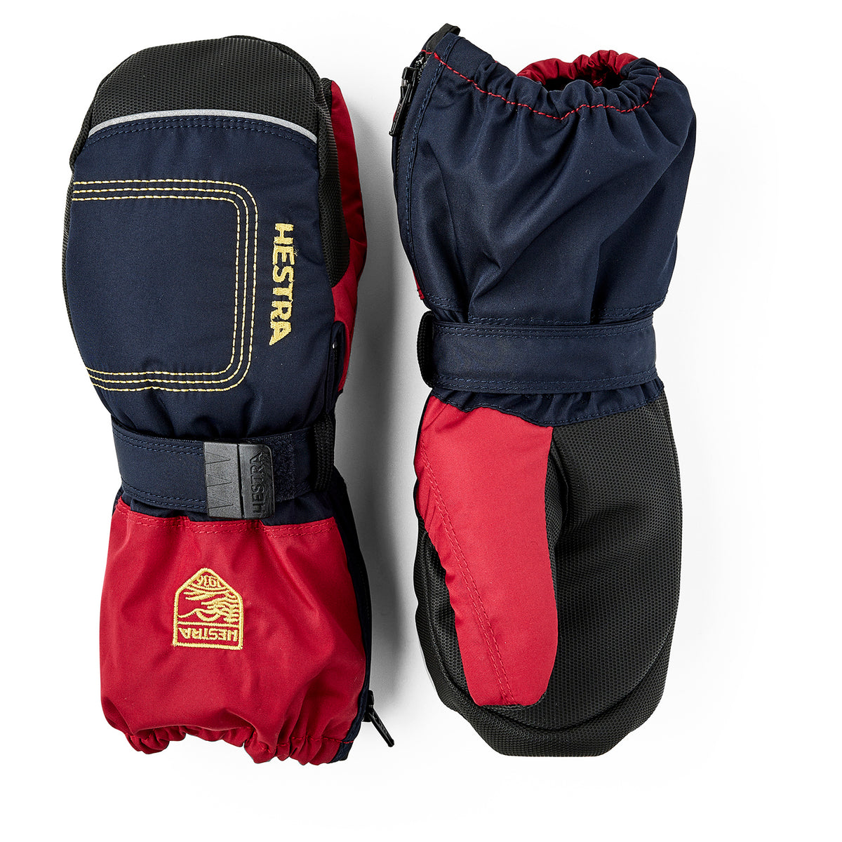 Hestra Baby Zip Long Mittens - Toddlers' Dark Navy/Red