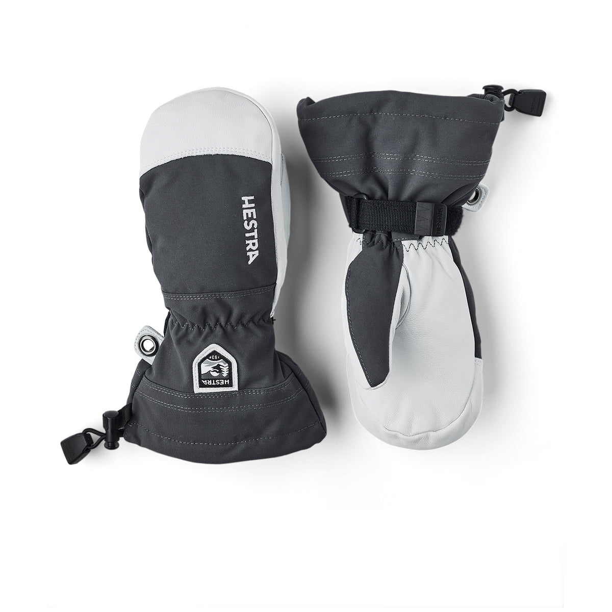 Hestra Army Leather Heli Ski Jr. Mittens - Kids' Grey