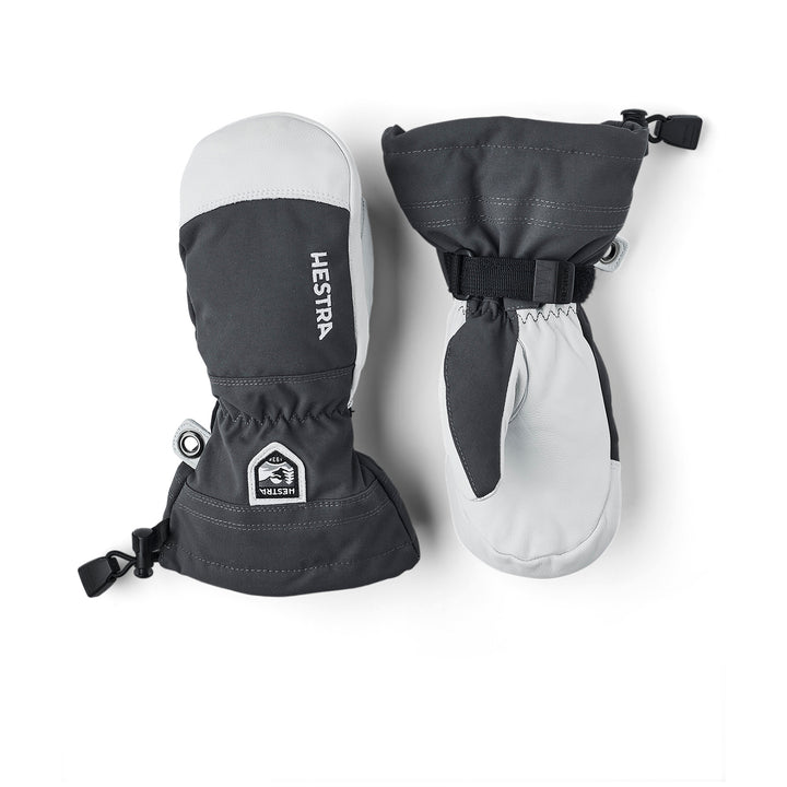 Hestra Army Leather Heli Ski Jr. Mittens - Kids' Grey