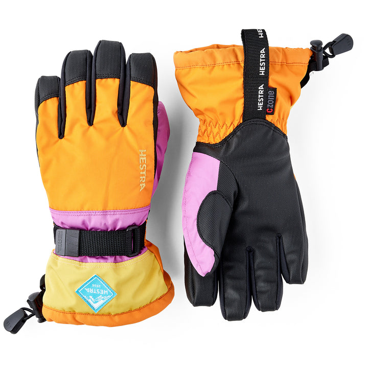 Hestra Gauntlet CZone Jr. Gloves - Kids' Orange/Multi