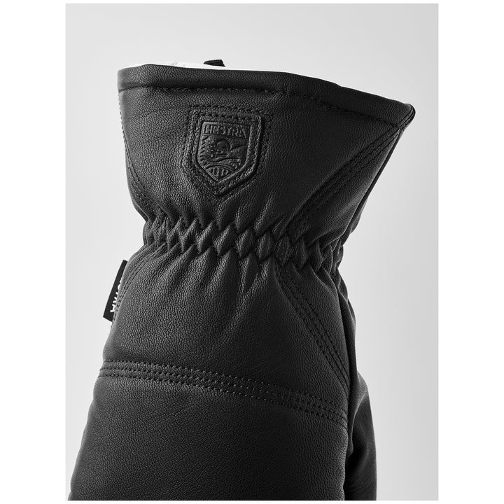 Hestra Leather Box Mittens Black