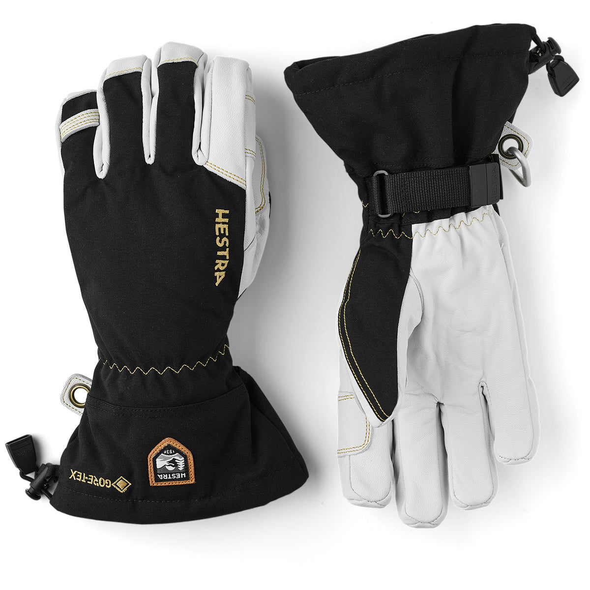 Hestra Army Leather GORE-TEX Gloves Black/Natural Grey