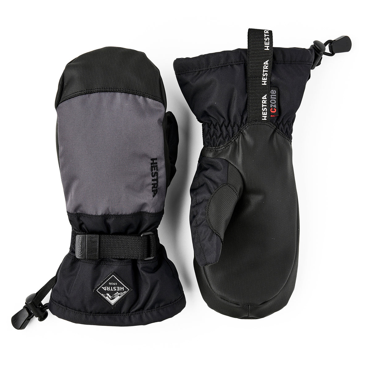 Hestra Gauntlet CZone Jr. Mittens - Kids' Grey/Black