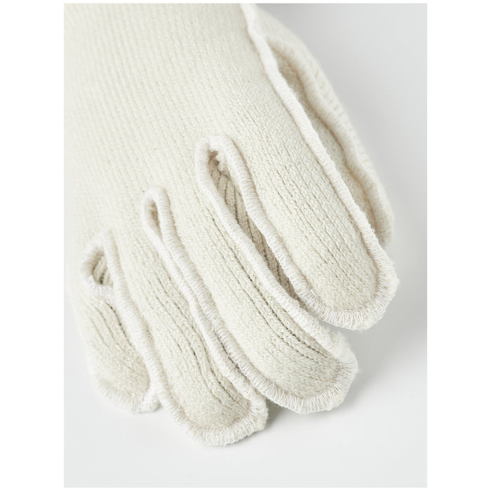 Hestra Wakayama Wool 5-Finger Liner Off White