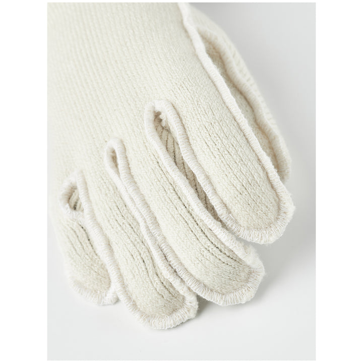 Hestra Wakayama Wool 5-Finger Liner Off White