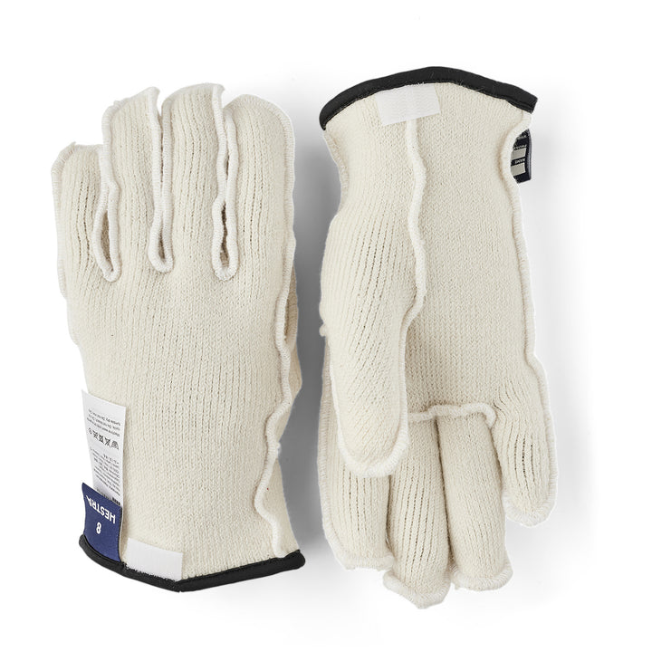 Hestra Wakayama Wool 5-Finger Liner Off White